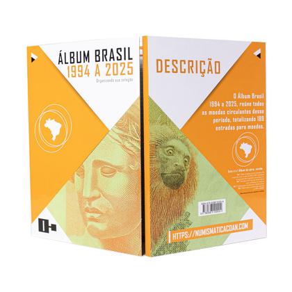 Álbum Coleção Moedas 400 Bolsos - À Prova Fogo - Inclui Organizador Notas