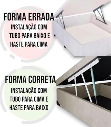 Imagem de 2 Amortecedores Cama Box MG20001 90KGF - Nakata