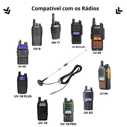 Imagem de 2 Antena Externa Nagoya Ut106UV Base Magnética Para Rádio 