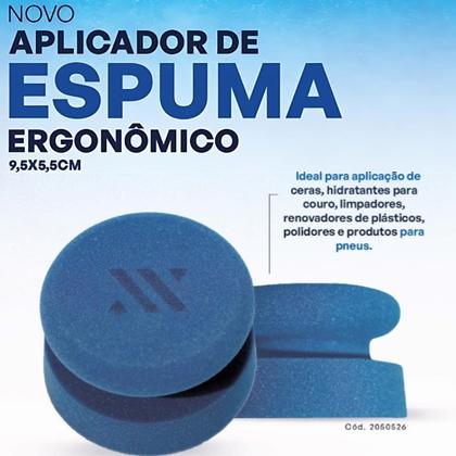 Imagem de 2- Aplicador De Espuma Anatômico Redondo Azul Vonixx