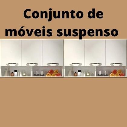 Imagem de 2 Armários 3 portas Para Kitnet Otimizador de Espaço