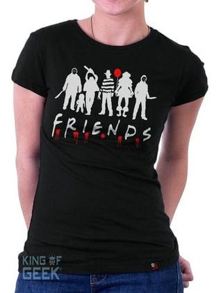 Imagem de 2 Babylook Estampas A Sua Escolha Camisa Blusinha Série Geek