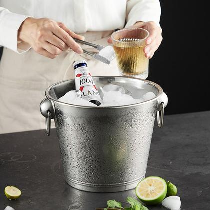 Imagem de 2 Balde de Gelo Inox 3,3L C/ Abridor Champagne Cerveja Vinho