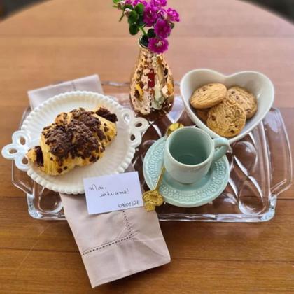 Imagem de 2 Bandejas Cristal 35x21x3cm Wolff Angel Com Alças Servir Decorar Retangular