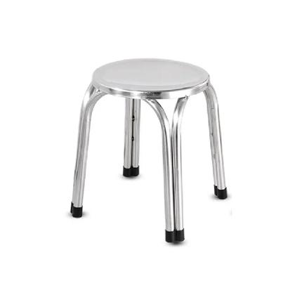 Imagem de 2 Banquetas em Aço Inox Banco Mocho 30cm Hospital Clinicas