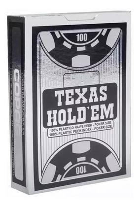 Imagem de 2 Baralho Plastico Copag Texas Holdem Poker Naipe Pequeno