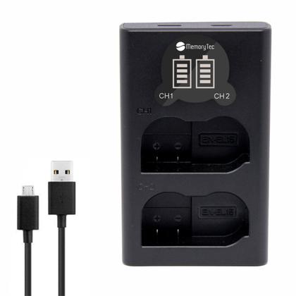 Imagem de 2 BATERIAS EN-EL15 + CARREG DUPLO P/ Nikon D7000, D800, D800e, D600, D7100 e 1 V1