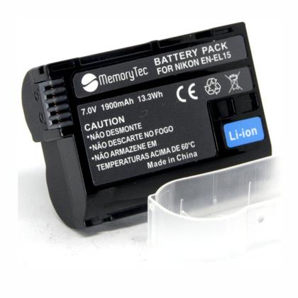 Imagem de 2 BATERIAS EN-EL15 + CARREG DUPLO P/ Nikon D7000, D800, D800e, D600, D7100 e 1 V1