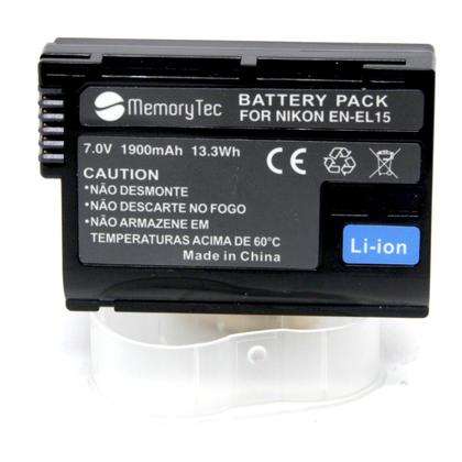 Imagem de 2 BATERIAS EN-EL15 + CARREG DUPLO P/ Nikon D7000, D800, D800e, D600, D7100 e 1 V1