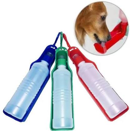 Imagem de 2 Bebedouros Portáteis para Cães e Gatos   250ml com Suporte para Garrafa Pet