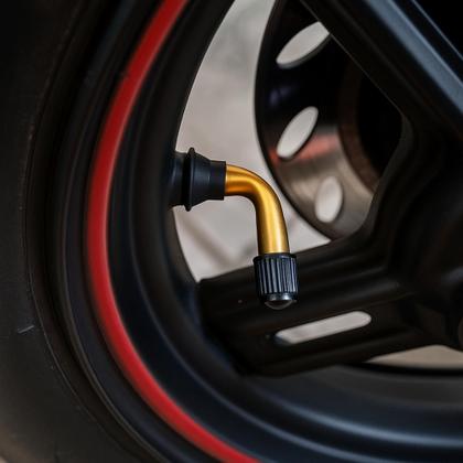 Imagem de 2 Bicos Válvulas Curvada Pvr50 Roda Patinete Elétrico Scooter Citycoco