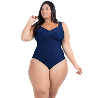 Imagem de 2 Body Maiô Acinturado Plus Size Modela Cintura Liso Casual