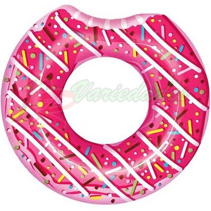 Imagem de 2 Boia Redonda Mor Donut Rosa Praia E Piscina Suporta 90kg