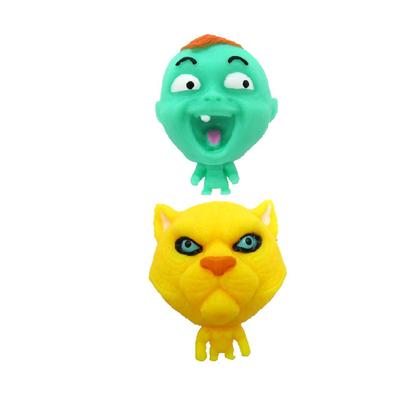 Imagem de 2 Bonecos Bebê Verde e Gato Amarelo - Splats Head Mini