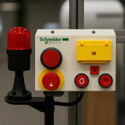 Imagem de 2 Botão Comando Plástico 22mm Bloco 1NF Modelo XB5AA42 Schneider