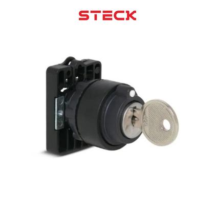 Imagem de 2 Botão Comutador Com Chave PT 0-1 P0 Steck SLCG8D0C