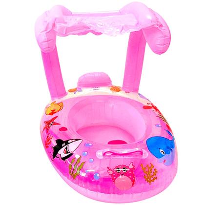 Imagem de 2 Botes Fralda Boia p/ Bebês com Cobertura á partir 24m Rosa