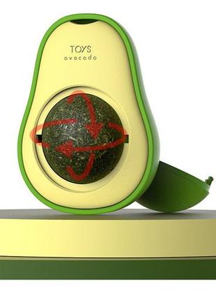 Imagem de 2 Brinquedos Para Gato Com Catnip Erva Gato Bola Lamber Bola Abacate Catnip Erva do Gato