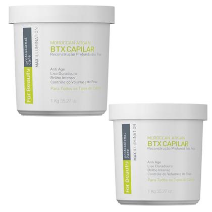 Imagem de 2 Btx Moroccan Argan Capilar Max Illumination 1kg + Brindes