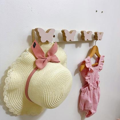 Imagem de 2 Cabideiros parede infantil suporte gancho roupas decoração