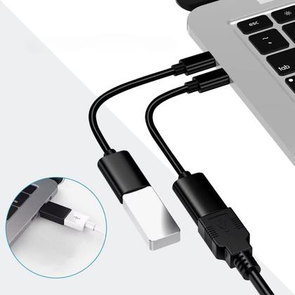Imagem de 2 Cabo OTG Tipo-C Pendrive USB 3.0 Fêmea Celular Smartphone