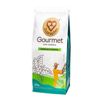 Imagem de 2 Café 3 Corações Moído GOURMET CERRADO MINEIRO 250G