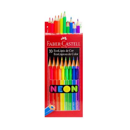 Imagem de 2 Caixas De Lápis De Cor Neon 10 Cores Vibrantes Faber Castell