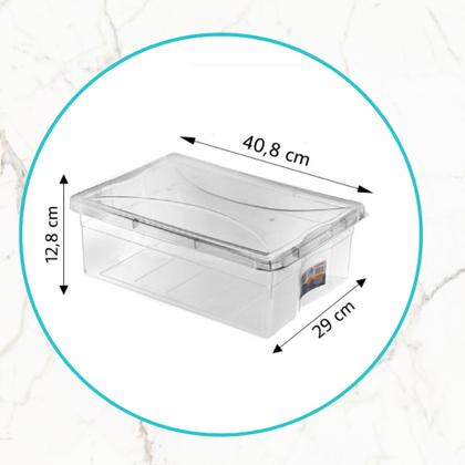 Imagem de 2 Caixas Frigoríficas 11 Litros Transparente p/ Açougue, Carnes, Aves e Peixes