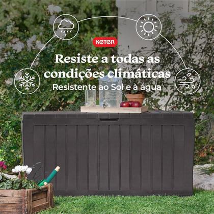 Imagem de 2 Caixas Grandes Organizadoras 270 Litros Baú Com Tampa Armazenamento Multiuso Marvel Keter