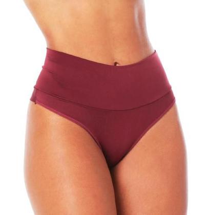 Imagem de 2 Calcinhas modeladora,fio duplo,cos alto,microfibra,segura barriga