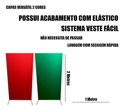 Imagem de 2 Capa Com Duas Cores Para Painel De Festa Romano Retangular