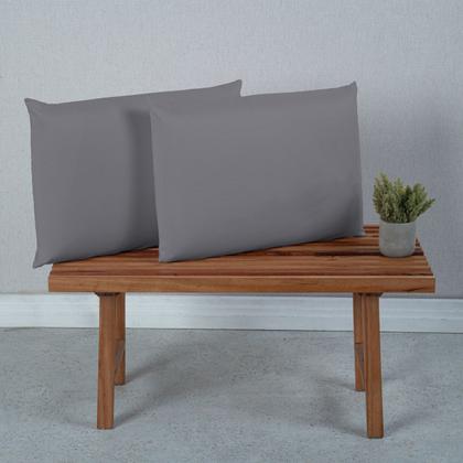 Imagem de 2 Capa Fronhas Travesseiro 400 Fios 01 peça Micropercal Tecido Acetinado