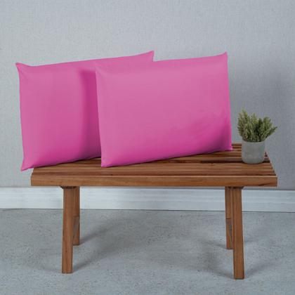 Imagem de 2 Capa Fronhas Travesseiro 400 Fios 01 peça Micropercal Tecido Acetinado