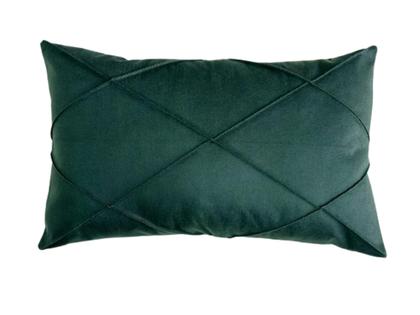 Imagem de 2 Capas De Almofada Retangular Baguete Suede Drapeada 30x50