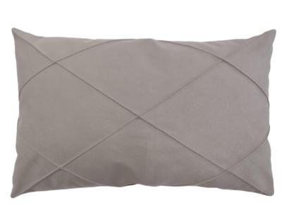 Imagem de 2 Capas De Almofada Retangular Baguete Suede Drapeada 30x50