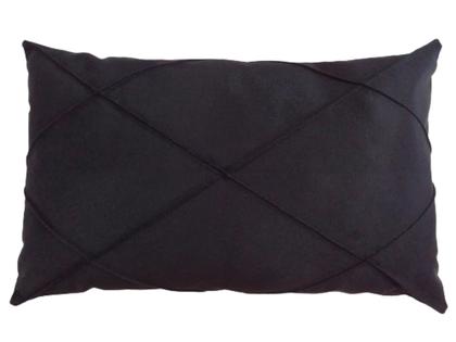 Imagem de 2 Capas De Almofada Retangular Baguete Suede Drapeada 30x50