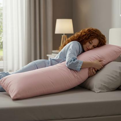 Imagem de 2 Capas Xuxão Fronha Travesseiro de Corpo Algodão com Zíper