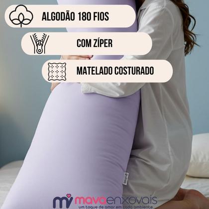 Imagem de 2 Capas Xuxão Fronha Travesseiro de Corpo Algodão com Zíper