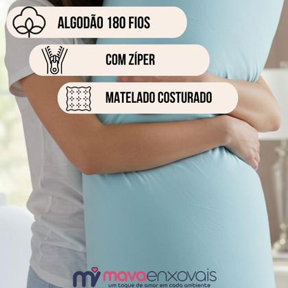 Imagem de 2 Capas Xuxão Fronha Travesseiro de Corpo Algodão com Zíper