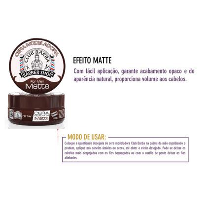 Imagem de 2 Cera Modeladora  Club Barba Efeito Mate 150g - Biotchelly