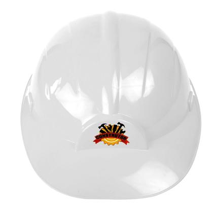 Imagem de 2 Chapéus Construção Capacete Fantasia Engenheiro Branco