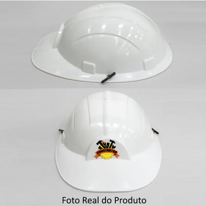 Imagem de 2 Chapéus Construção Capacete Fantasia Engenheiro Branco