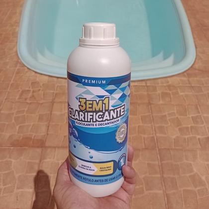 Imagem de 2 Clarificante Piscina de plastico 3 Em 1 Água Cristalina 1 Ltr