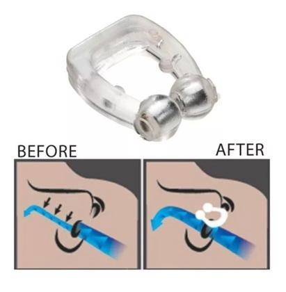 Imagem de 2 Clipes Magnético Nasal Anti Ronco+faixa Anti-ronco