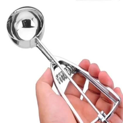 Imagem de 2 Colher Para Sorvete Bola Profissional Mola Ejetor Em Inox