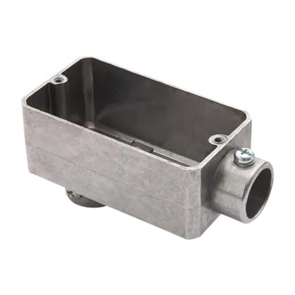 Imagem de 2 Condulete Modelo Lb Em Alumínio 1 1/2 Sem Rosca Sieg Prateado