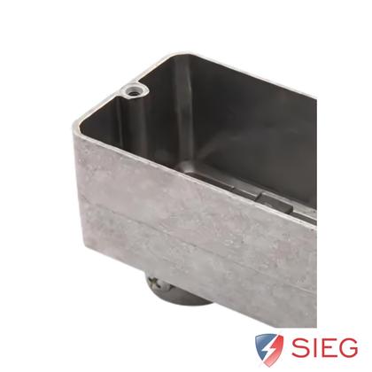 Imagem de 2 Condulete Modelo Lb Em Alumínio 1 1/2 Sem Rosca Sieg Prateado