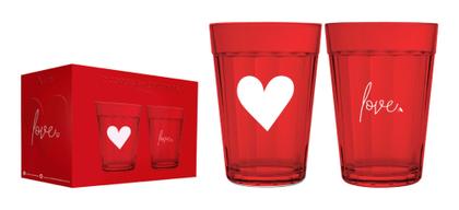 Imagem de 2 Copo Americano Love 190ml Licenciado Amor