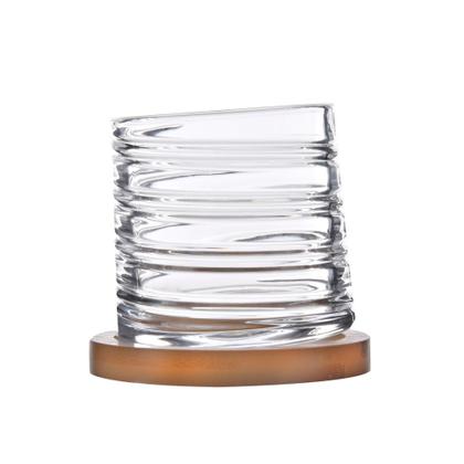 Imagem de 2 Copos para Whisky com 2 Bases de Bambu 300ml Kenya