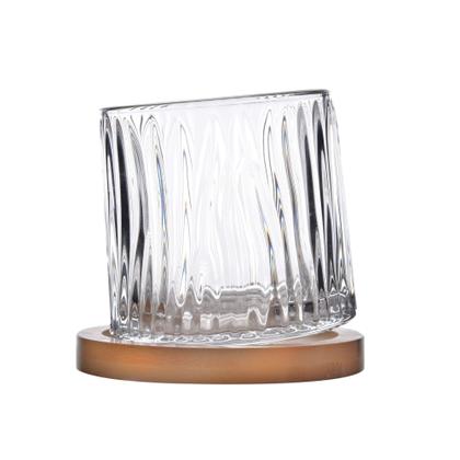 Imagem de 2 Copos para Whisky com 2 Bases de Bambu 300ml Kenya